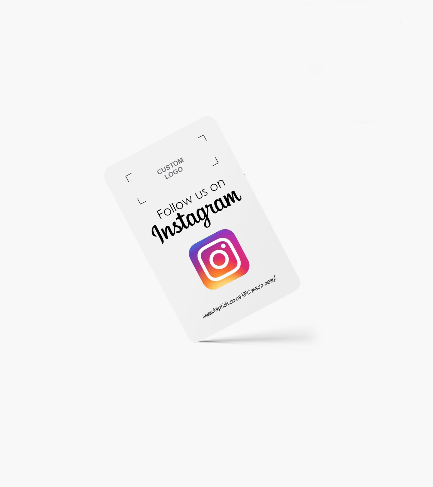 Custom Instagram Review NFC & QR Card