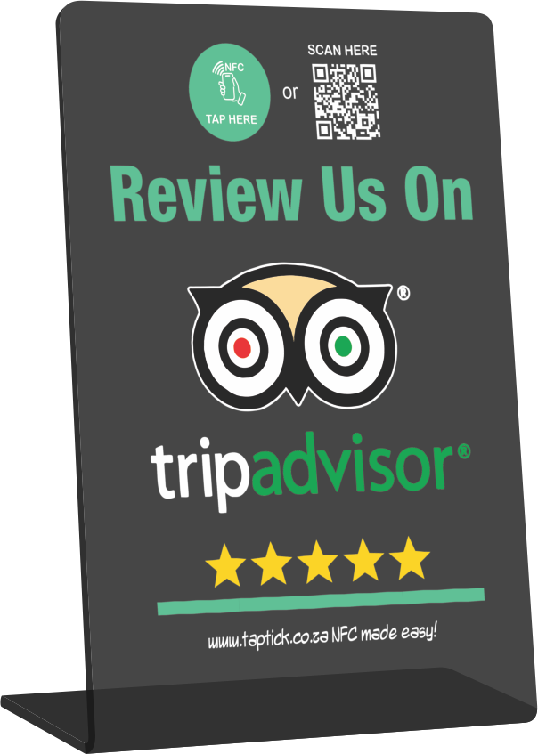Trip Advisor Review NFC Stand