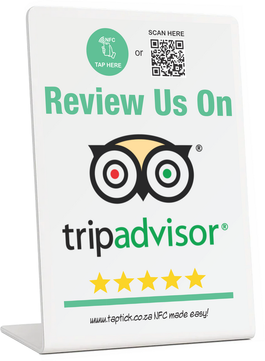 Trip Advisor Review NFC Stand